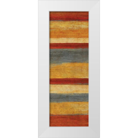 Abstract Stripe Panels I White Modern Wood Framed Art Print by Studio Nova
