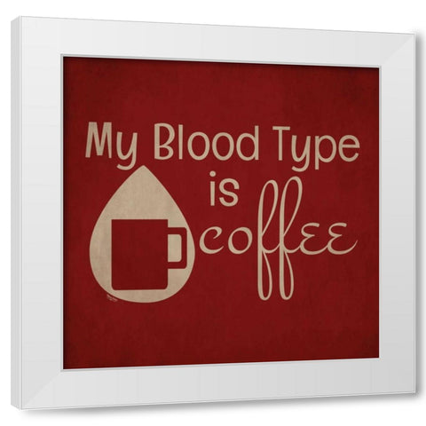 Wine and Coffee Sayings II White Modern Wood Framed Art Print by Reed, Tara