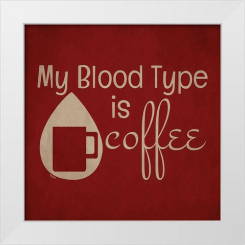 Wine and Coffee Sayings II White Modern Wood Framed Art Print by Reed, Tara