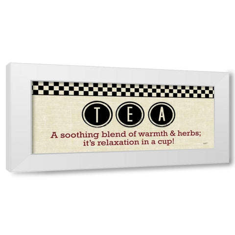 Checkered Kitchen Sign IV White Modern Wood Framed Art Print by Reed, Tara