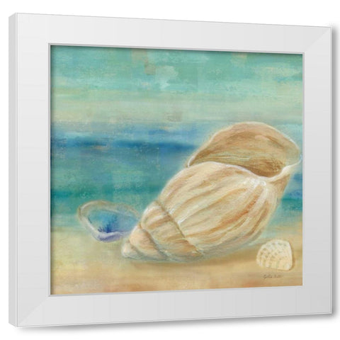 Horizon Shells II  White Modern Wood Framed Art Print by Coulter, Cynthia
