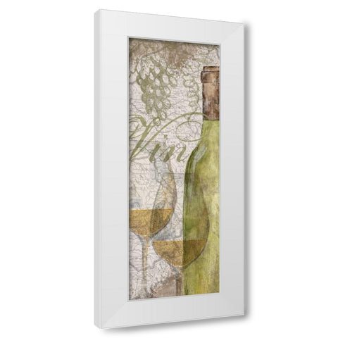 Vino and Vin Panel II  White Modern Wood Framed Art Print by Reed, Tara