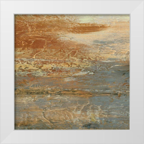 Siena Abstract III  White Modern Wood Framed Art Print by Studio Nova