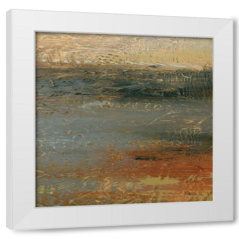 Siena Abstract IV  White Modern Wood Framed Art Print by Studio Nova