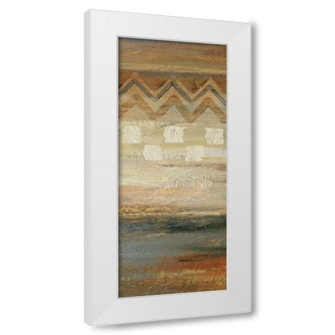 Siena Geometric Panel II  White Modern Wood Framed Art Print by Studio Nova