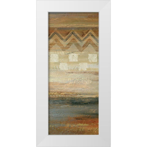 Siena Geometric Panel II  White Modern Wood Framed Art Print by Studio Nova