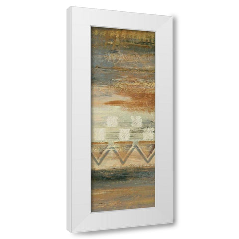Siena Geometric Panel I  White Modern Wood Framed Art Print by Studio Nova