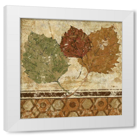 Golden Autumn II  White Modern Wood Framed Art Print by Studio Nova