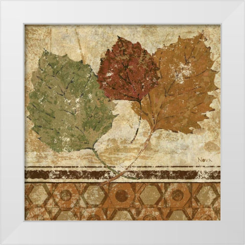 Golden Autumn II  White Modern Wood Framed Art Print by Studio Nova