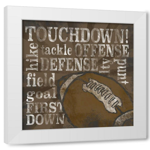 All Star Sports II  White Modern Wood Framed Art Print by Reed, Tara