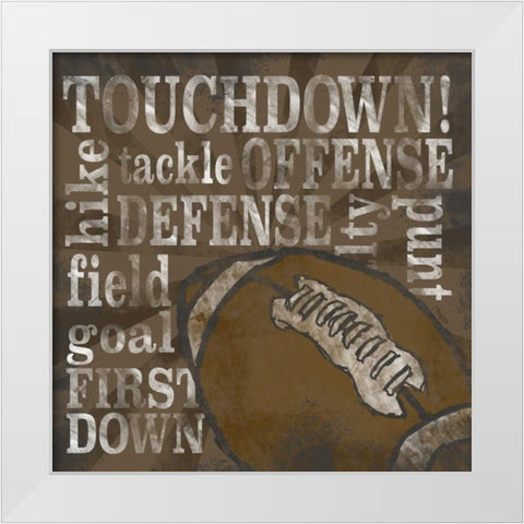 All Star Sports II  White Modern Wood Framed Art Print by Reed, Tara