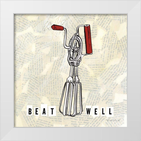 Kitchen Utensils V  White Modern Wood Framed Art Print by Dundon, Caitlin