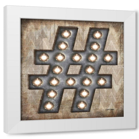 Marquee Symbols I  White Modern Wood Framed Art Print by Killeen, Jen