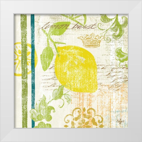 Fruit Crush I  White Modern Wood Framed Art Print by Lyon, Rebecca