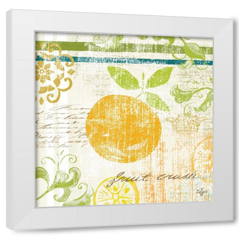 Fruit Crush III  White Modern Wood Framed Art Print by Lyon, Rebecca