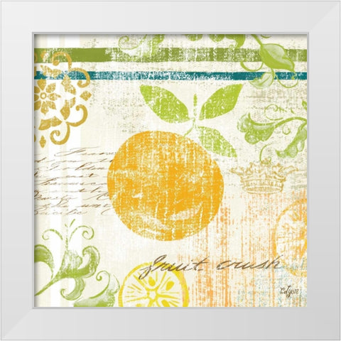 Fruit Crush III  White Modern Wood Framed Art Print by Lyon, Rebecca