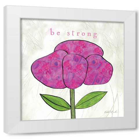 Paper Flower II  White Modern Wood Framed Art Print by Dundon, Caitlin