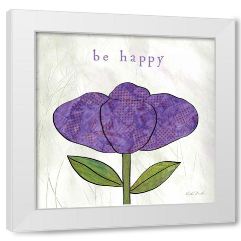 Paper Flower III  White Modern Wood Framed Art Print by Dundon, Caitlin