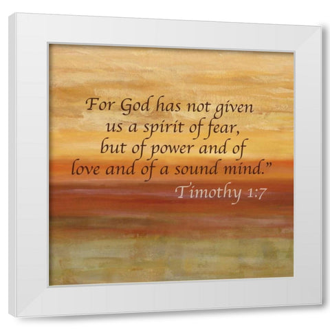 Horizons Spice Scripture Sayings I White Modern Wood Framed Art Print by Coulter, Cynthia