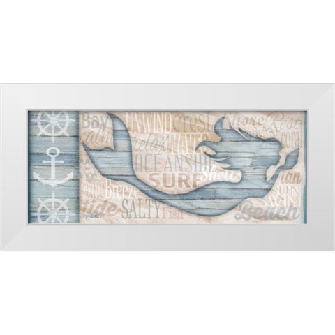 Ocean Life Mermaid White Modern Wood Framed Art Print by Killeen, Jen