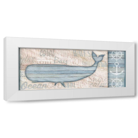 Ocean Life Whale White Modern Wood Framed Art Print by Killeen, Jen