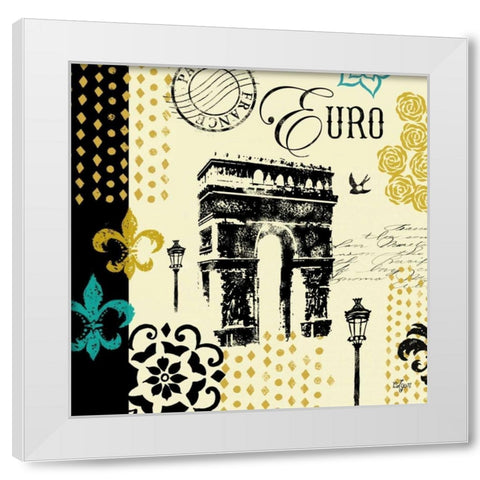 Paris Architecture I White Modern Wood Framed Art Print by Lyon, Rebecca