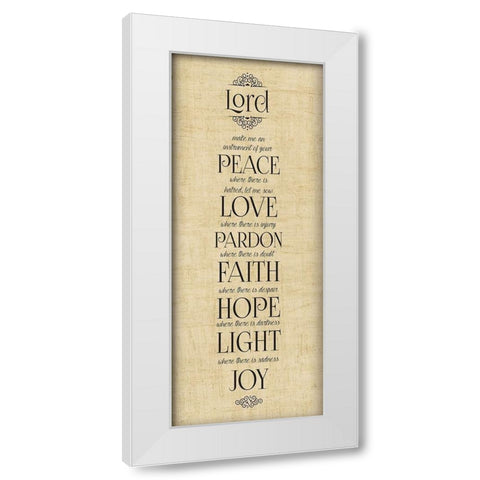 Bible Verse Panel IV White Modern Wood Framed Art Print by Hartworks