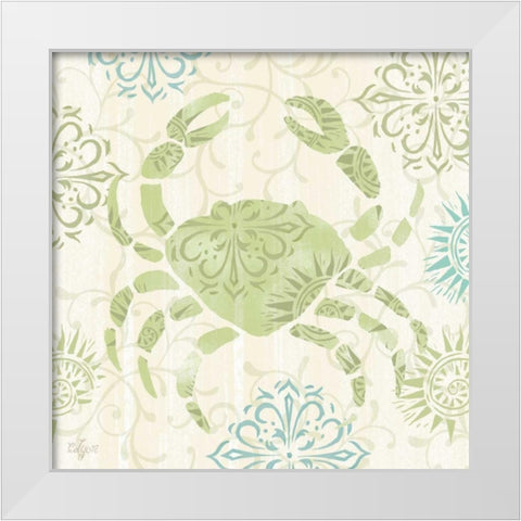 Coastal Whimsy II White Modern Wood Framed Art Print by Lyon, Rebecca