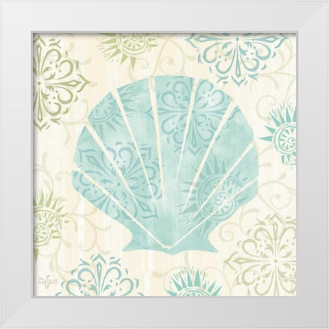 Coastal Whimsy VII White Modern Wood Framed Art Print by Lyon, Rebecca