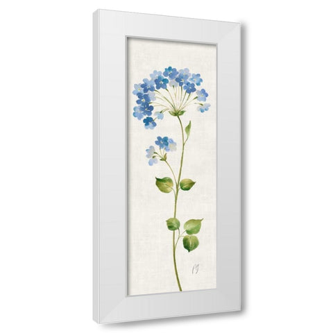 Airy Blues II White Modern Wood Framed Art Print by Gladding, Pamela