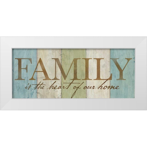 Family Sentiment Signs I White Modern Wood Framed Art Print by Coulter, Cynthia