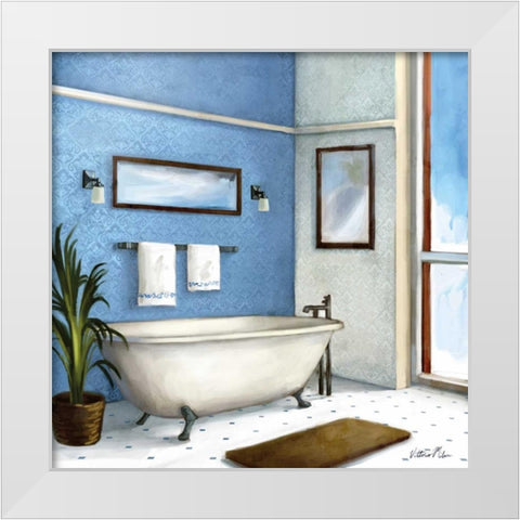Urban Bath I White Modern Wood Framed Art Print by Milan, Vittorio