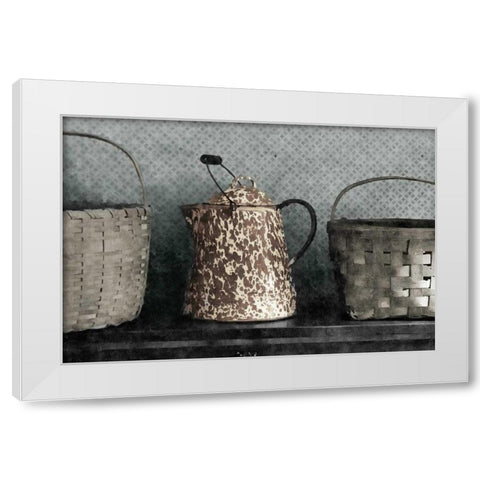 Farmhouse White Modern Wood Framed Art Print by Romita, Denise