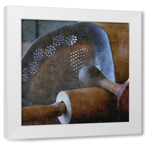 Rustic Kitchen I White Modern Wood Framed Art Print by Romita, Denise