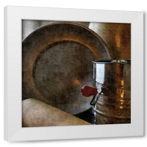 Rustic Kitchen II White Modern Wood Framed Art Print by Romita, Denise