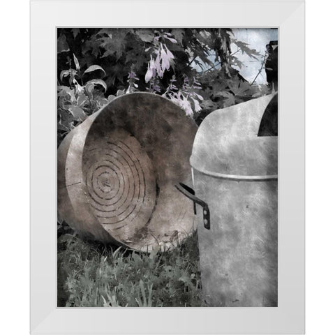 On the Farm IV White Modern Wood Framed Art Print by Romita, Denise