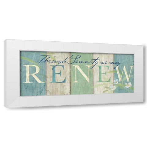 Spa Sentiment Sign II White Modern Wood Framed Art Print by Coulter, Cynthia