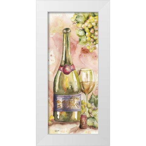 Watercolor Wine Panel II White Modern Wood Framed Art Print by Tre Sorelle Studios