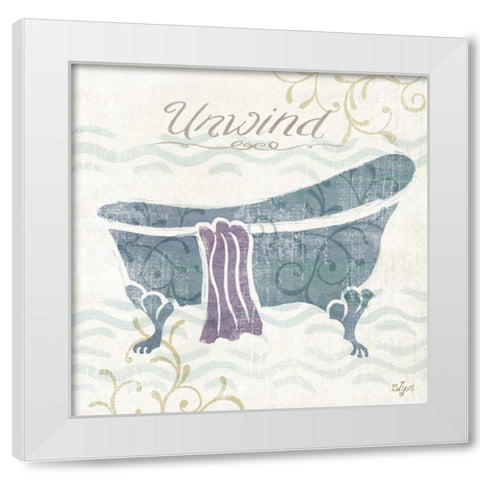 Tranquil Tub II White Modern Wood Framed Art Print by Lyon, Rebecca
