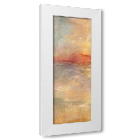 Sunrise Reflections Panel I White Modern Wood Framed Art Print by Coulter, Cynthia