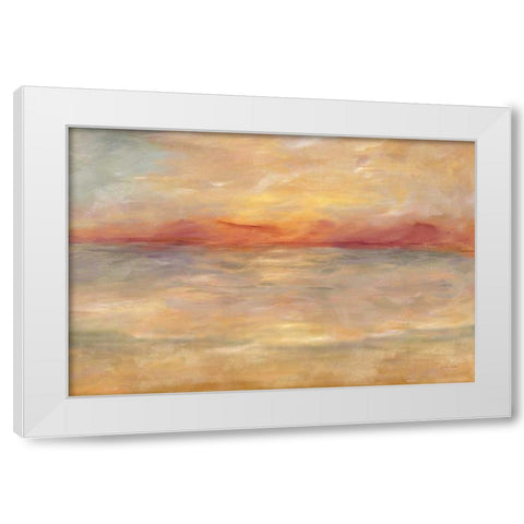 Sunrise Reflections Landscape White Modern Wood Framed Art Print by Coulter, Cynthia