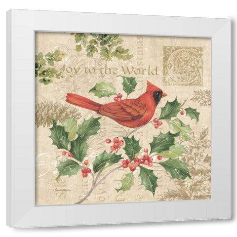 Christmas Trail I White Modern Wood Framed Art Print by Gladding, Pamela
