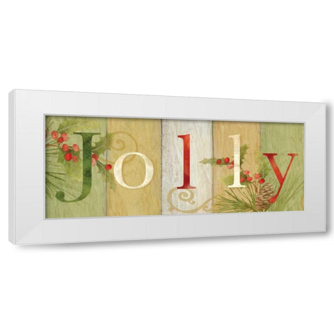 Jolly Rustic Sign III White Modern Wood Framed Art Print by Coulter, Cynthia