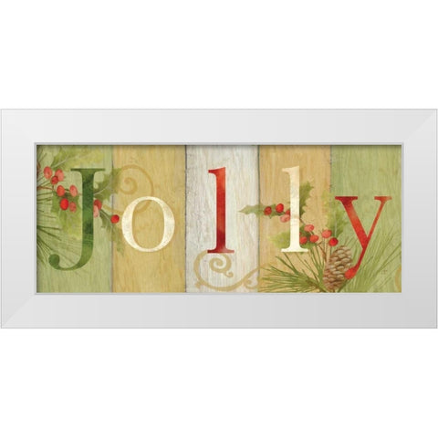 Jolly Rustic Sign III White Modern Wood Framed Art Print by Coulter, Cynthia
