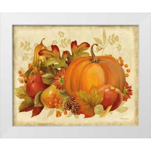Harvest Bounty Rectangle White Modern Wood Framed Art Print by Gladding, Pamela