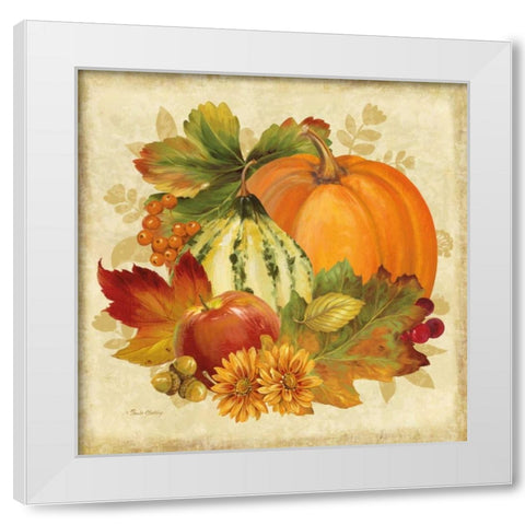 Harvest Bounty II White Modern Wood Framed Art Print by Gladding, Pamela