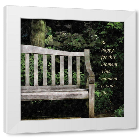 Quiet Place White Modern Wood Framed Art Print by Romita, Denise