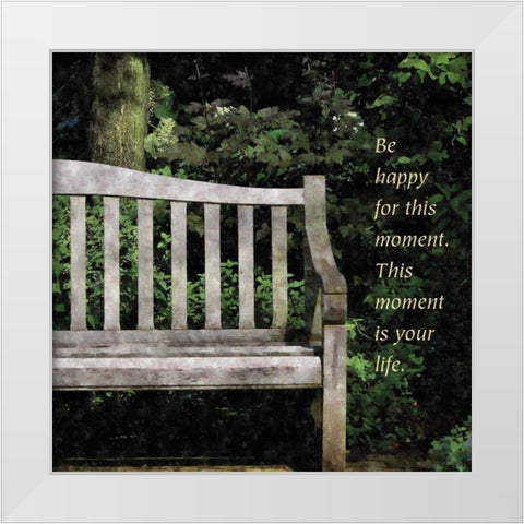 Quiet Place White Modern Wood Framed Art Print by Romita, Denise