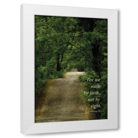Through the Trees II White Modern Wood Framed Art Print by Romita, Denise