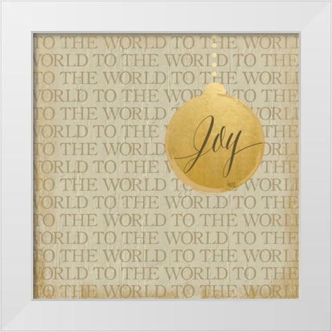 Christmas Ornaments II White Modern Wood Framed Art Print by hartworks